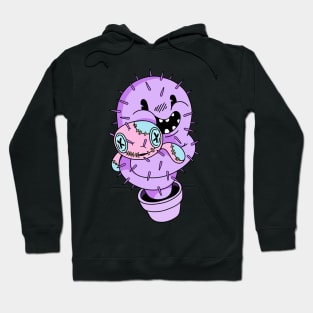 Pastel Goth Cactus and Voodoo Doll Anime Japanese Hoodie